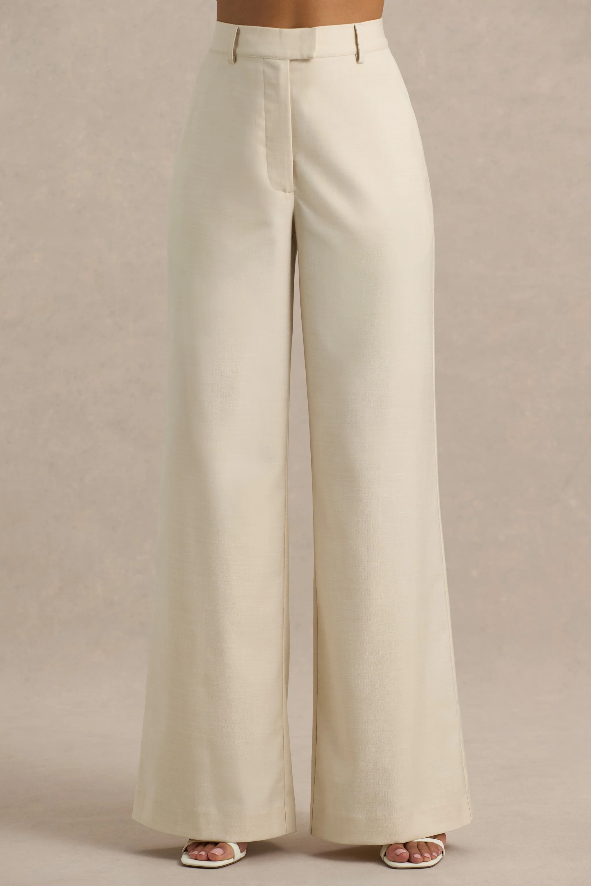Bellarose | Nude Wide-Leg Trousers - Image 3