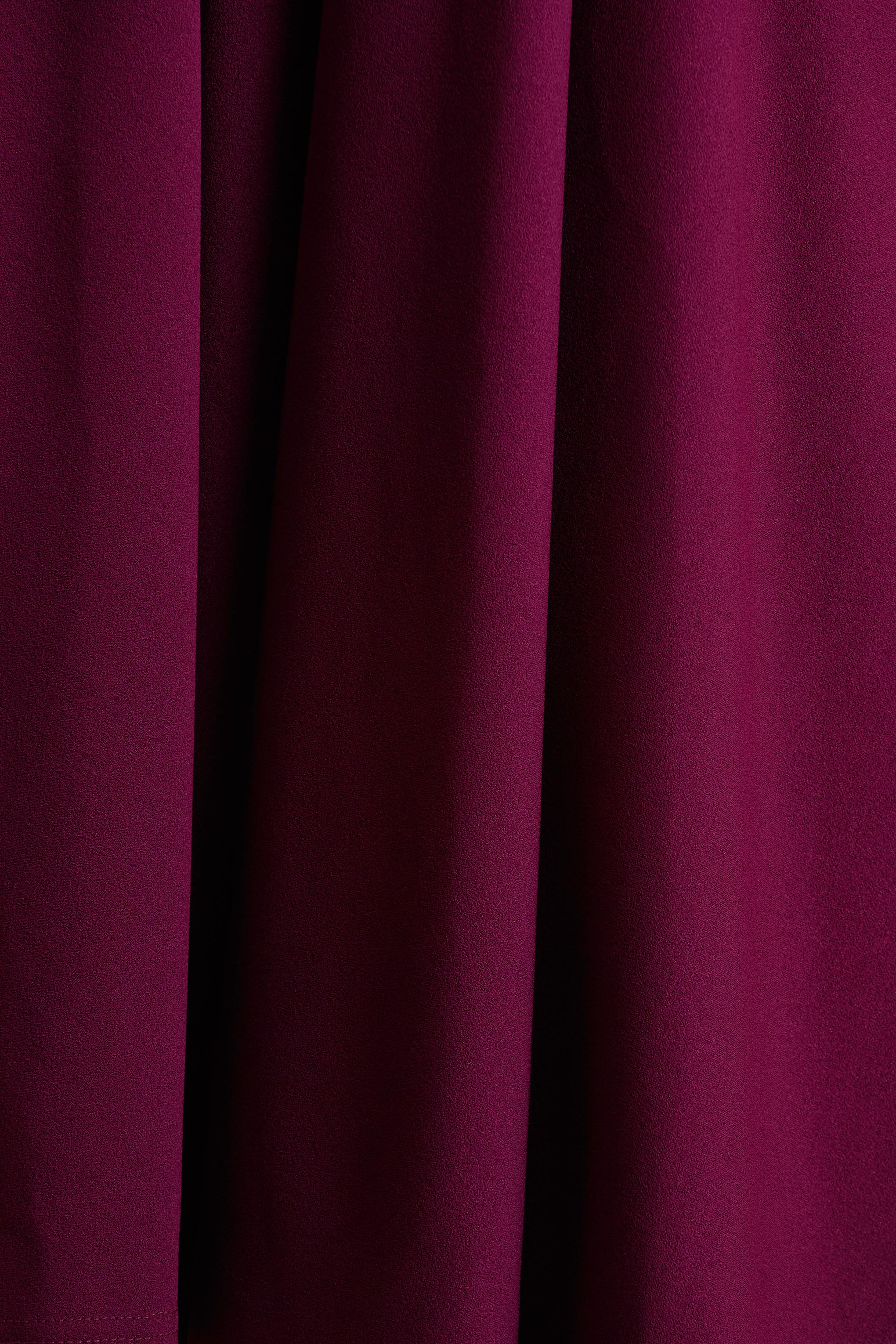 Depths | Burgundy V-Neck Midi Dress - Image 6