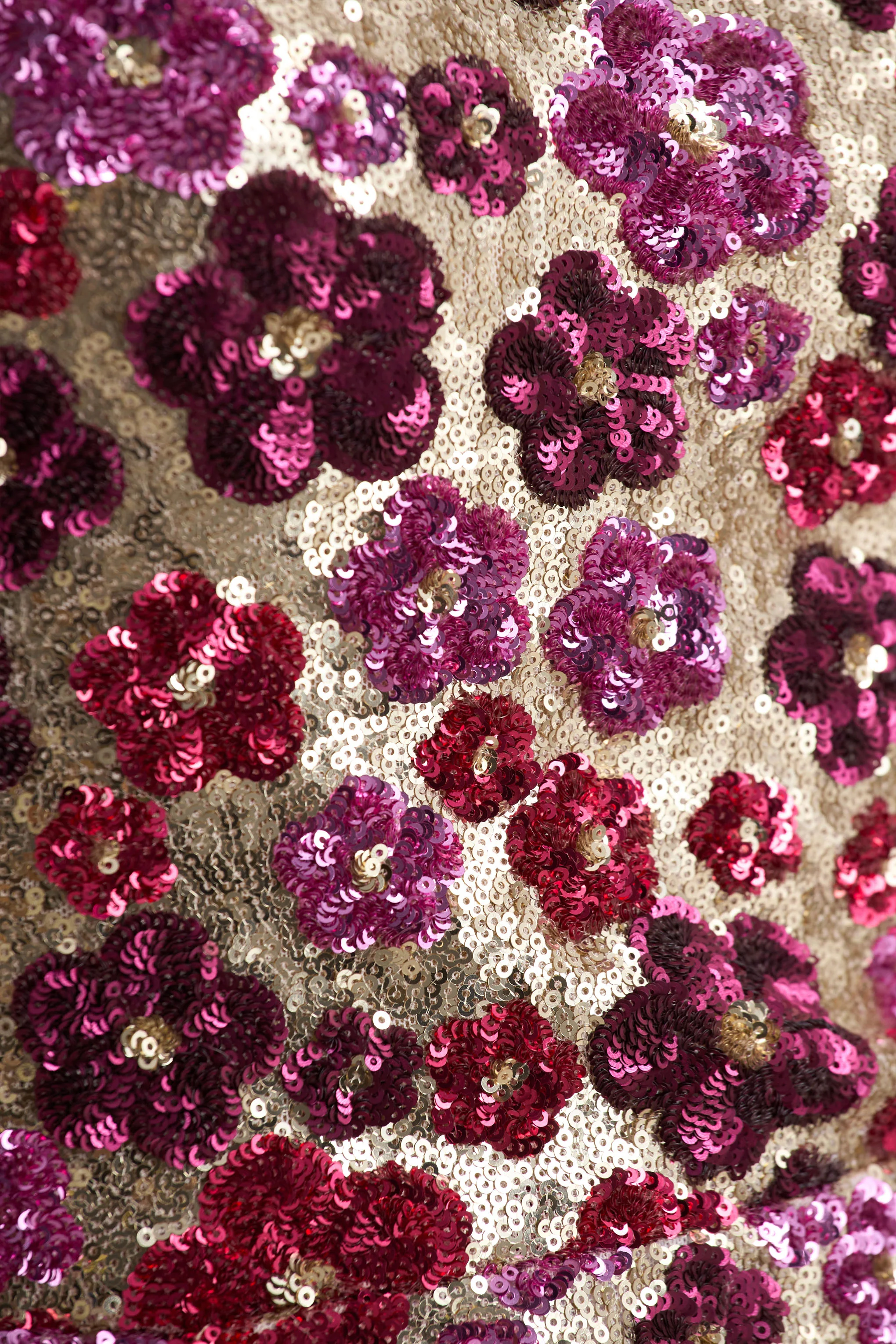 Eira | Pink Floral Embellished Sequin Crew-Neck Mini Dress - Image 6