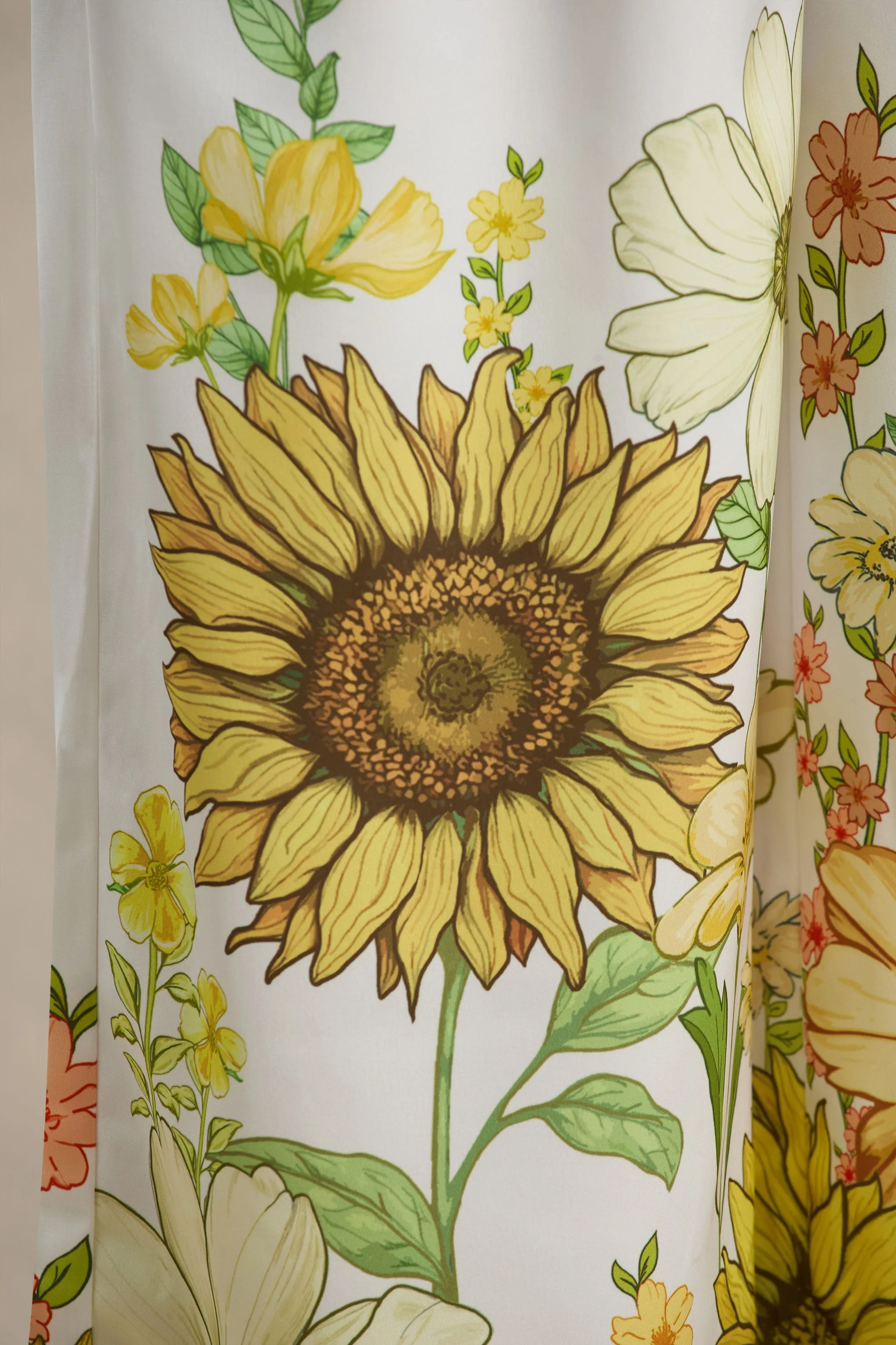 Louise | Sunflower Print Wide-Leg Trousers - Image 7